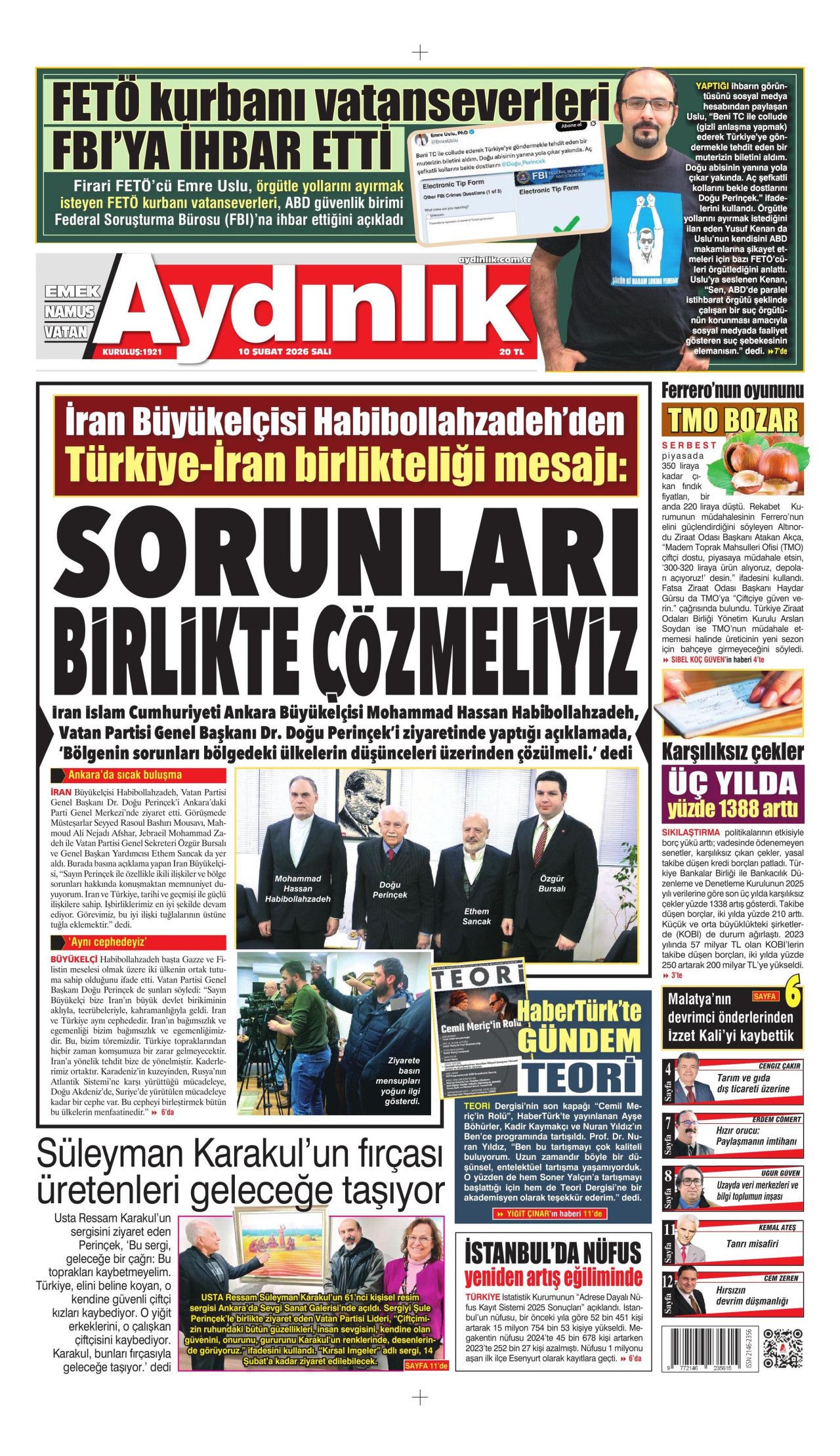 Dünyanın geleceği çarşambadan belli olacak! İşte 10 Şubat Salı gazete manşetleri... 18