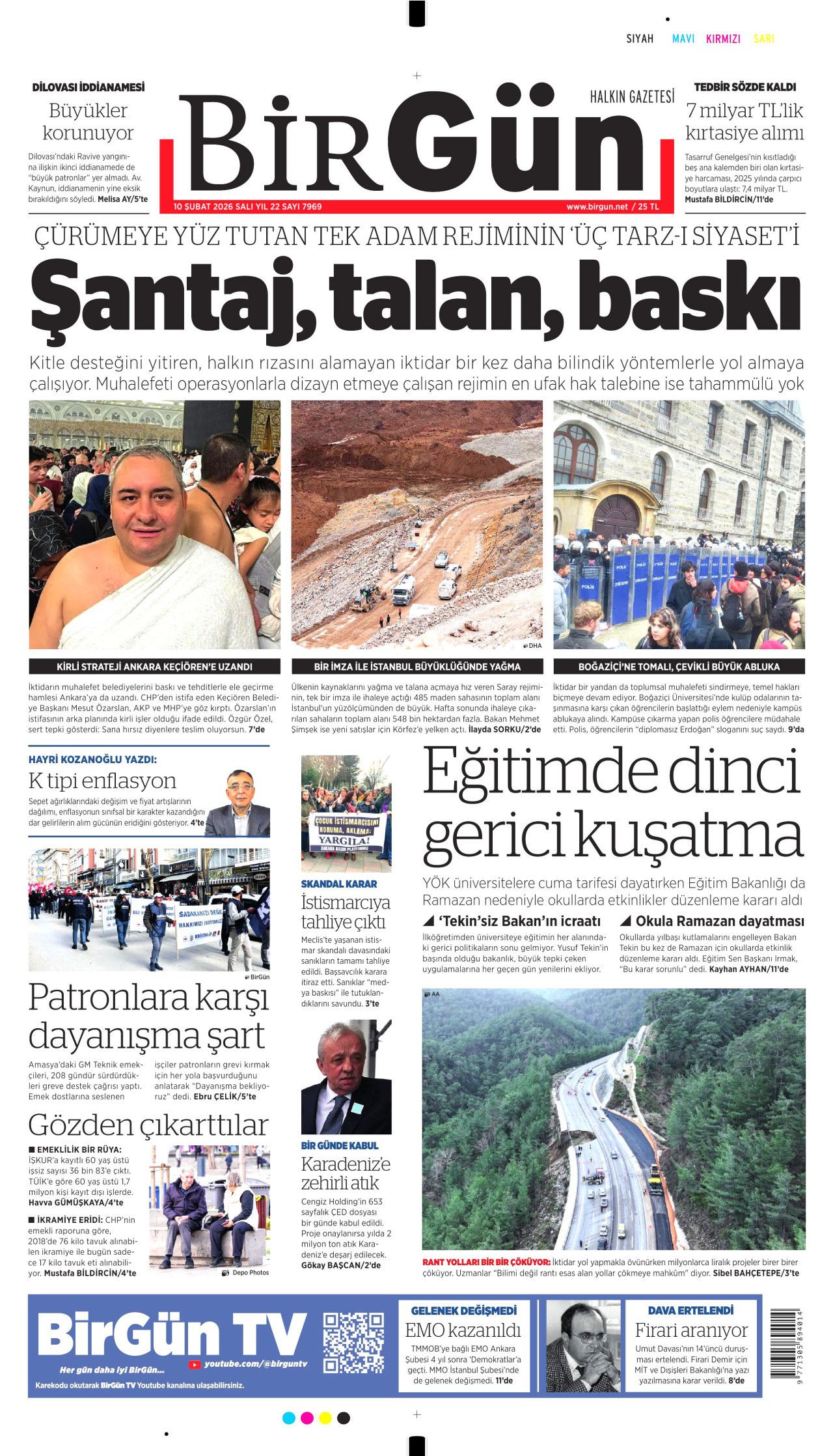 Dünyanın geleceği çarşambadan belli olacak! İşte 10 Şubat Salı gazete manşetleri... 17