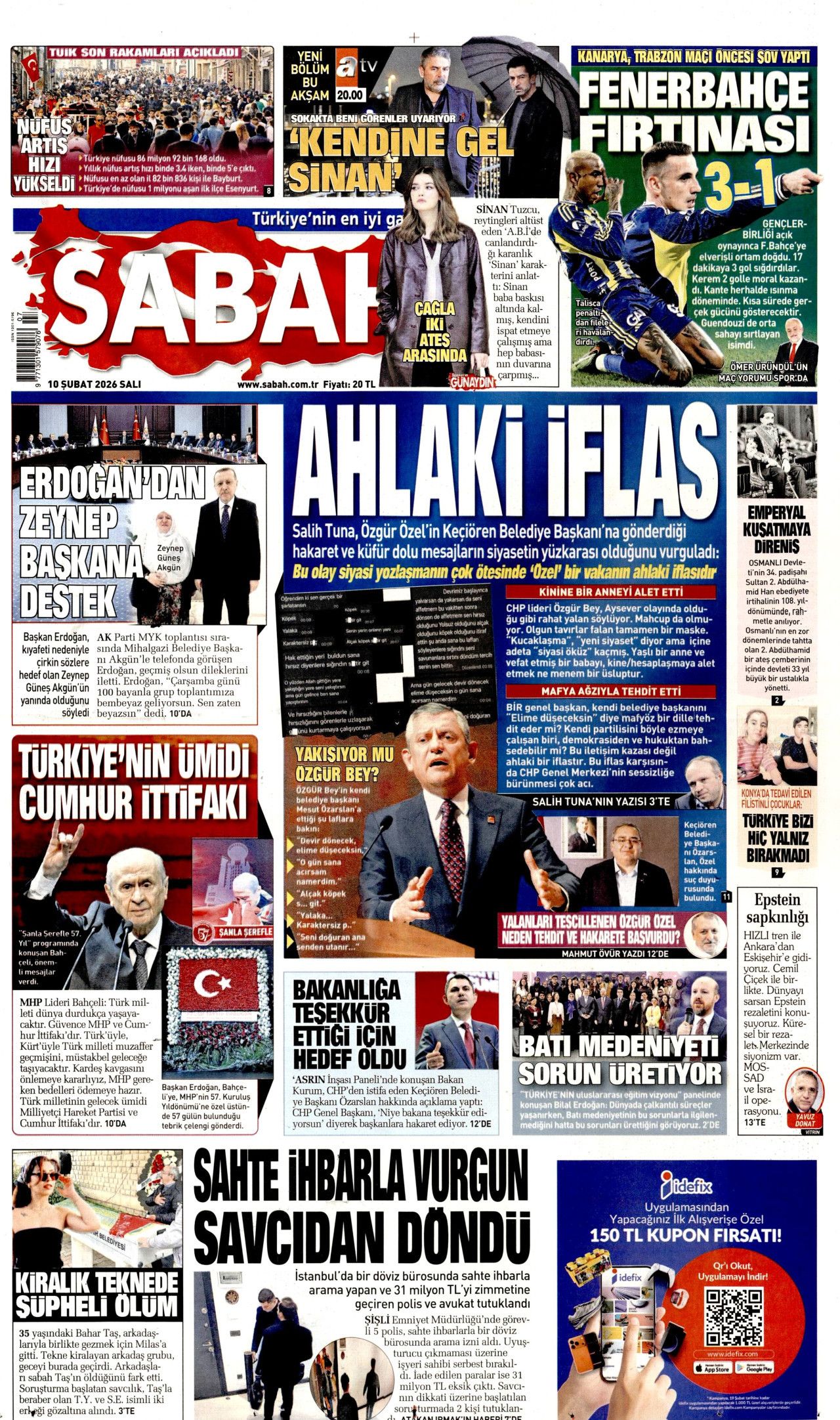Dünyanın geleceği çarşambadan belli olacak! İşte 10 Şubat Salı gazete manşetleri... 3