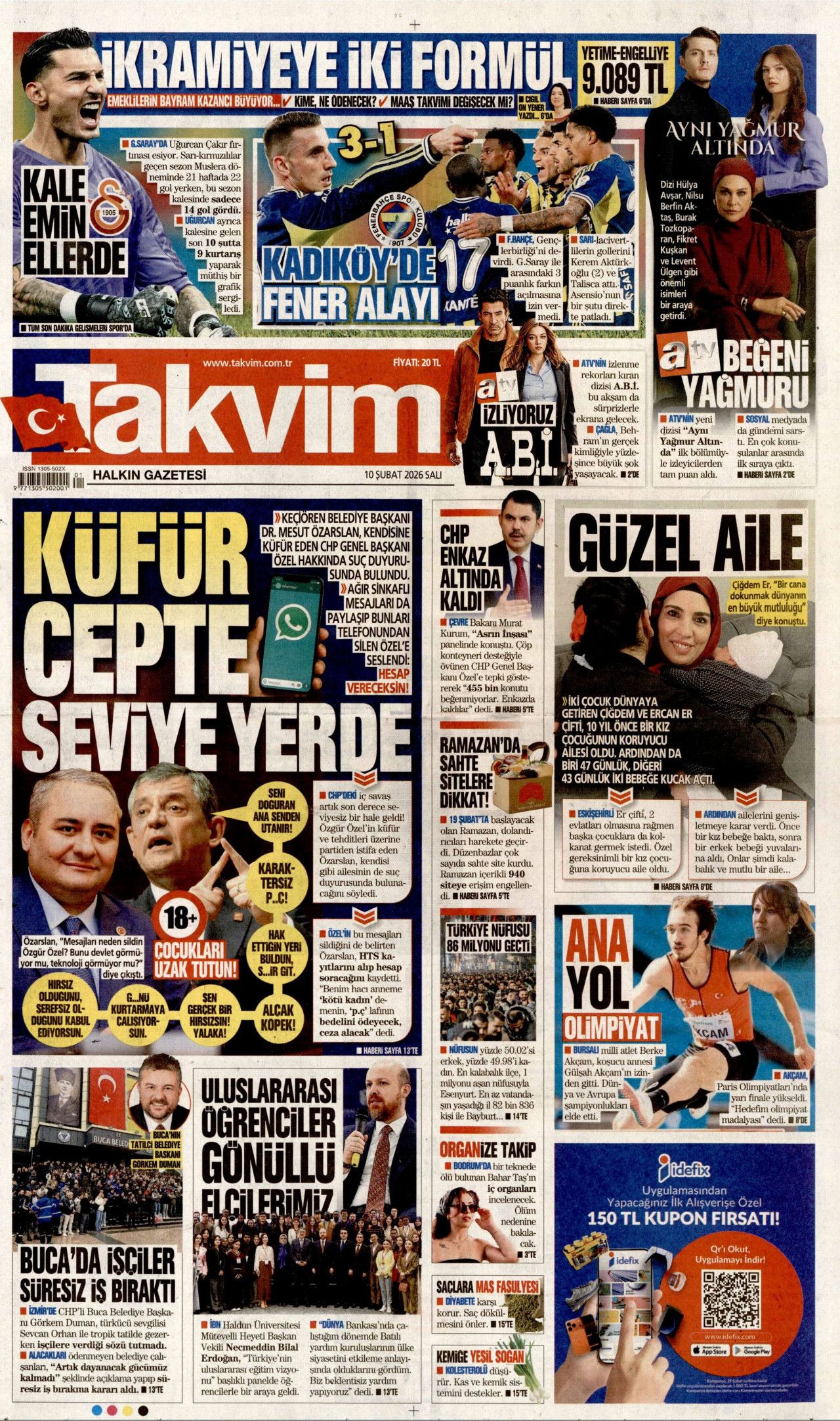 Dünyanın geleceği çarşambadan belli olacak! İşte 10 Şubat Salı gazete manşetleri... 14