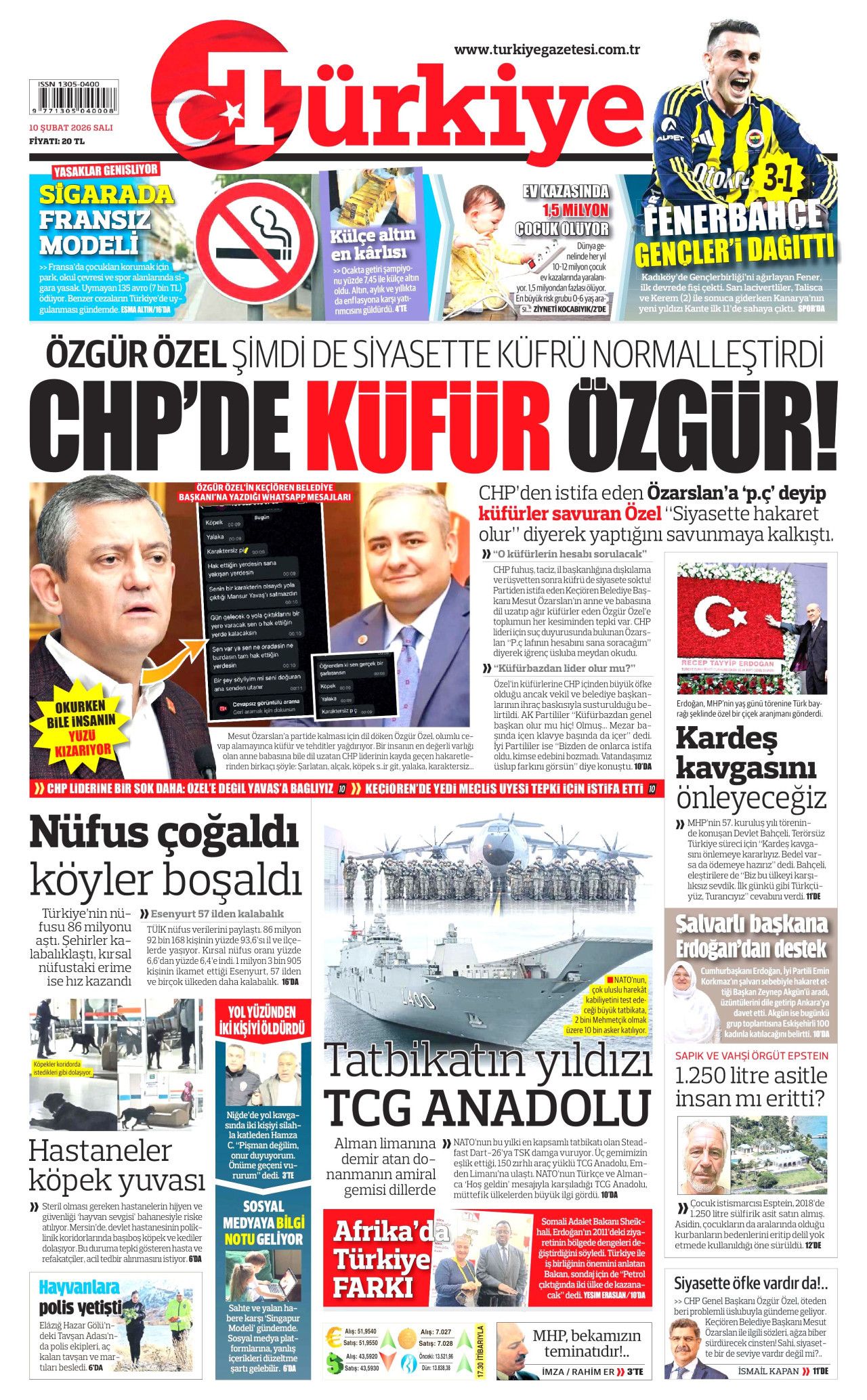 Dünyanın geleceği çarşambadan belli olacak! İşte 10 Şubat Salı gazete manşetleri... 6