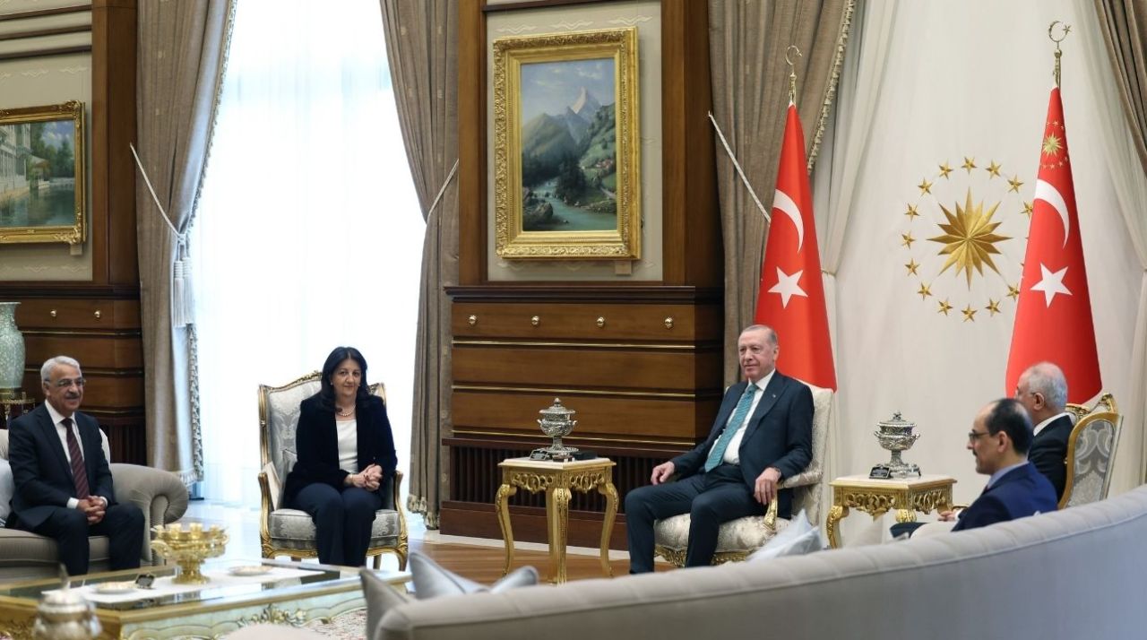 Cumhurbaşkanı Erdoğan DEM Parti'yi kabul etti 5