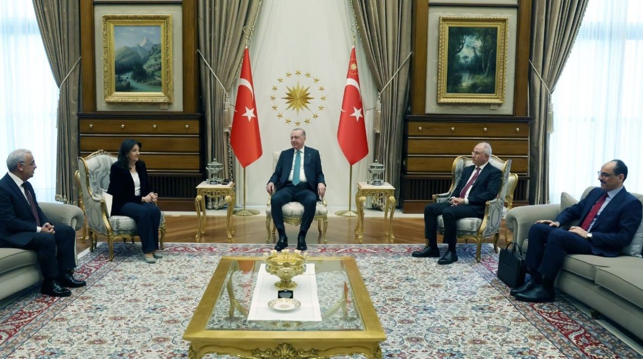 Cumhurbaşkanı Erdoğan DEM Parti'yi kabul etti 4