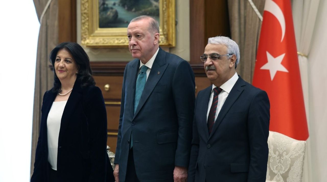 Cumhurbaşkanı Erdoğan DEM Parti'yi kabul etti 3