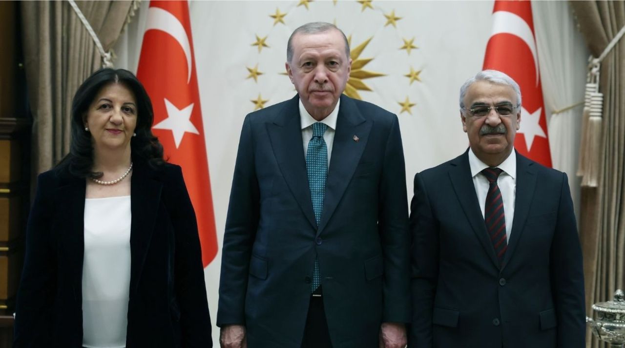 Cumhurbaşkanı Erdoğan DEM Parti'yi kabul etti 1