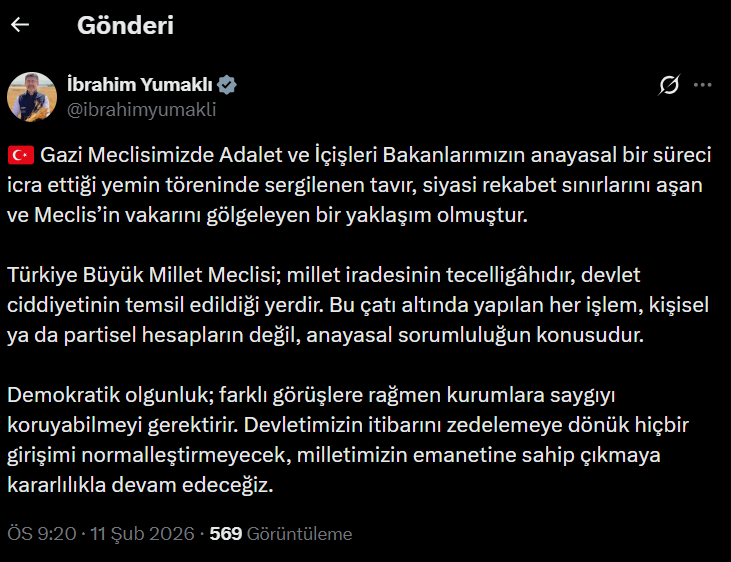 Cumhurbaşkanlığı, bakanlar ve AK Partili isimler... CHP'nin kürsü işgaline bu şekilde tepki gösterdiler 6