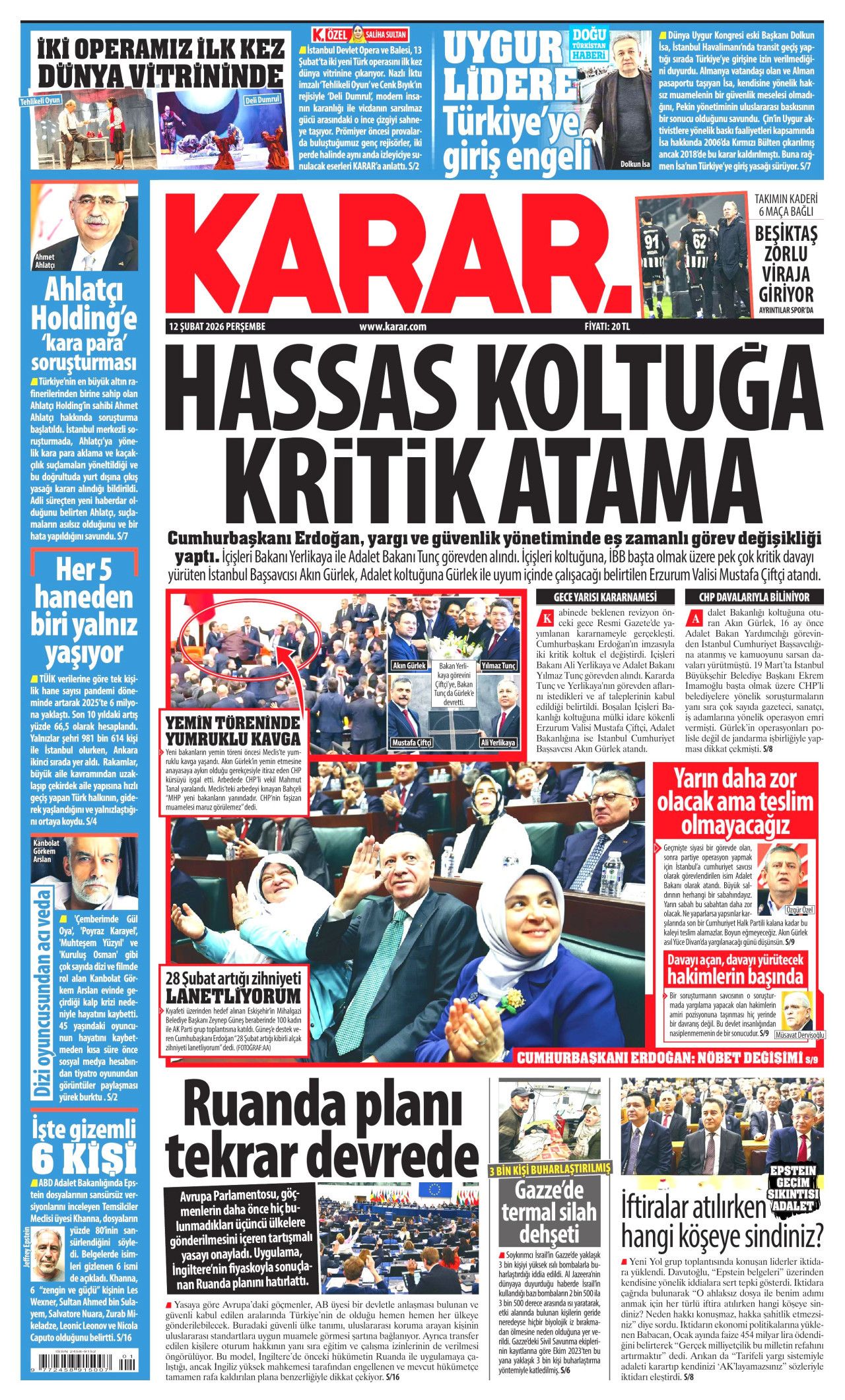 CHP'li vekillerden vandallık... Meclis'te tekmeli yumruklu kavga gazete manşetlerinde! 11