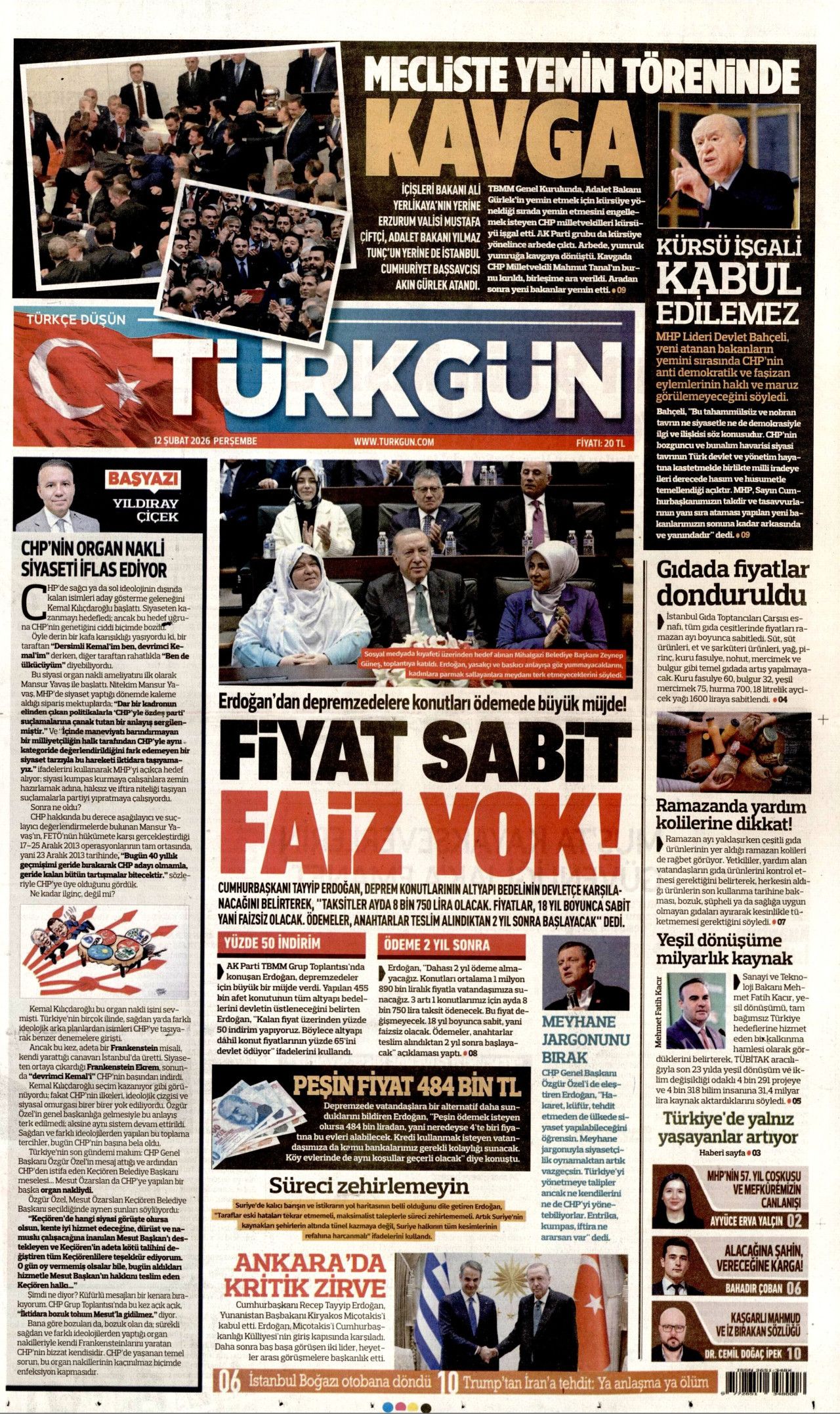 CHP'li vekillerden vandallık... Meclis'te tekmeli yumruklu kavga gazete manşetlerinde! 6