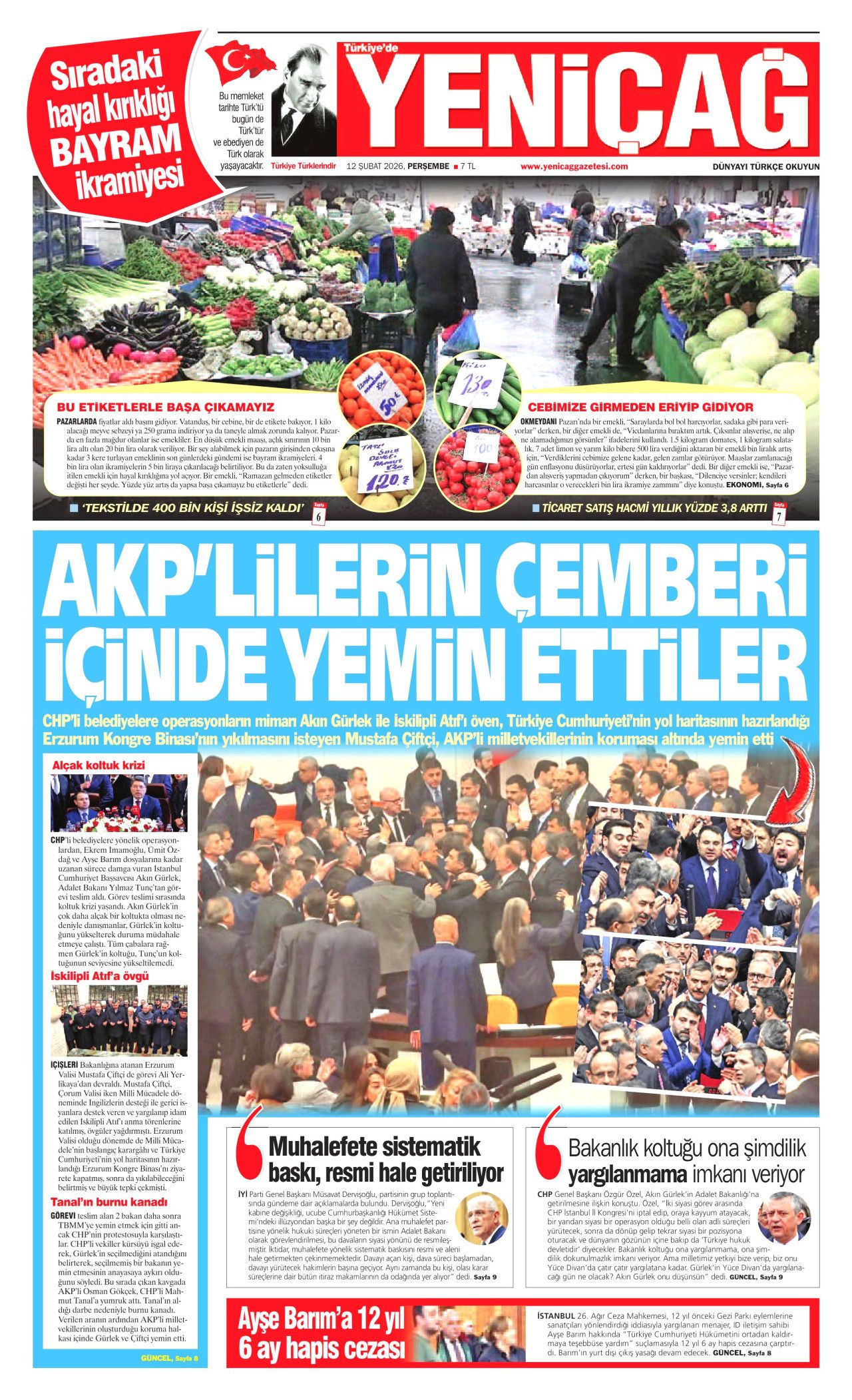 CHP'li vekillerden vandallık... Meclis'te tekmeli yumruklu kavga gazete manşetlerinde! 14