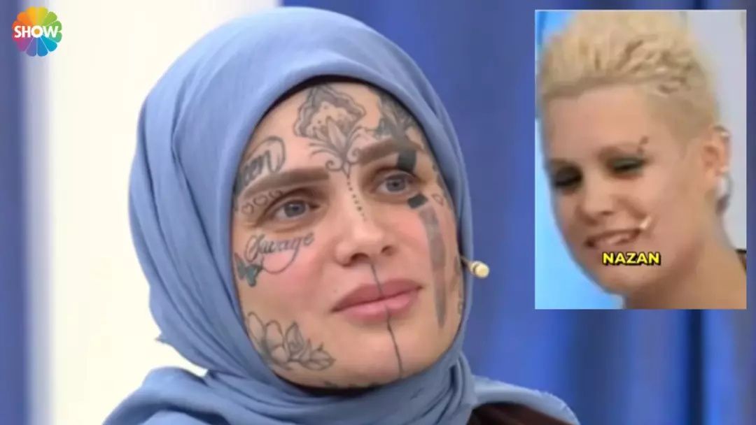 Herkes onu konuşuyor: Dövmeli Nazan'ın 15 yıl önceki hali şoke etti! Evlilik programına katılmış... 4