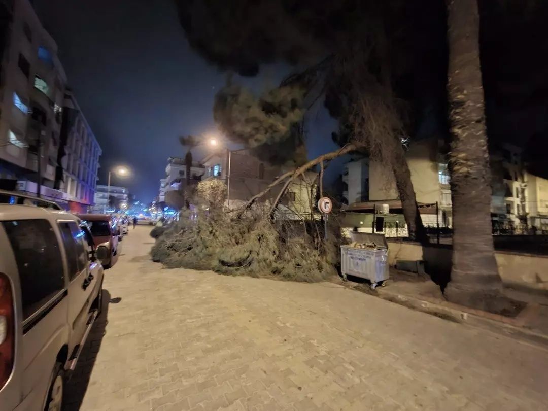 Kabus gibi gece... Lodos yıktı geçti! İstanbul'da çatılar uçtu, Manisa'da minare devrildi! 5