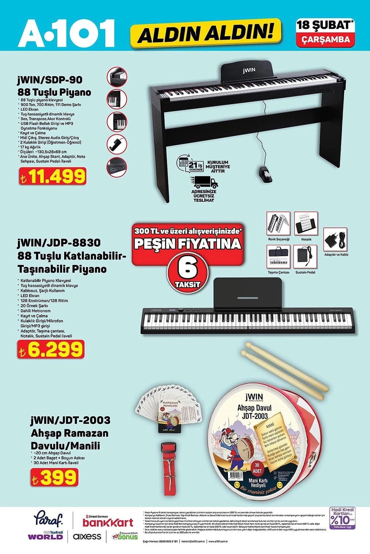 A101 18 ŞUBAT 2026 AKTÜEL ÜRÜNLER KATALOĞU YAYIMLANDI! Çamaşır Makinesi , katlanabilir masa, çaycı, mini fırın... 6