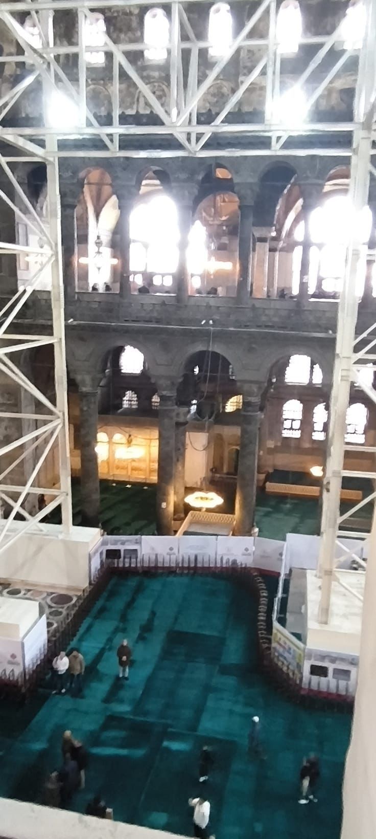 Ramazan öncesi ibadet alanı genişletildi! Ayasofya'da kritik restorasyon aşaması tamamlandı 3