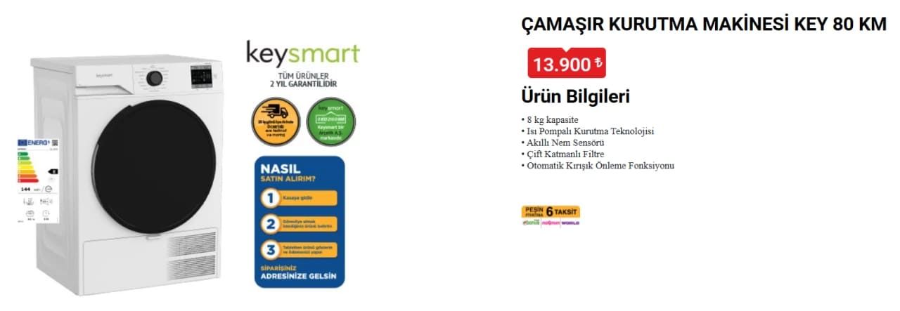 BİM 25 Şubat 2026 Aktüel Ürünler Kataloğu ve fiyat listesi yayımlandı! 25 Şubat Çarşamba BİM’e Kurutma Makinesi geliyor 7