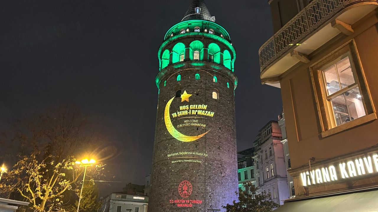 Galata Kulesi'nde Ramazan ayına özel görseller 3