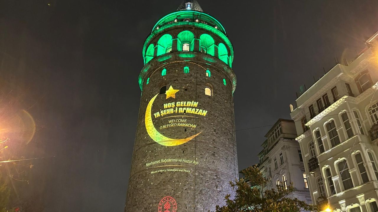 Galata Kulesi'nde Ramazan ayına özel görseller 4