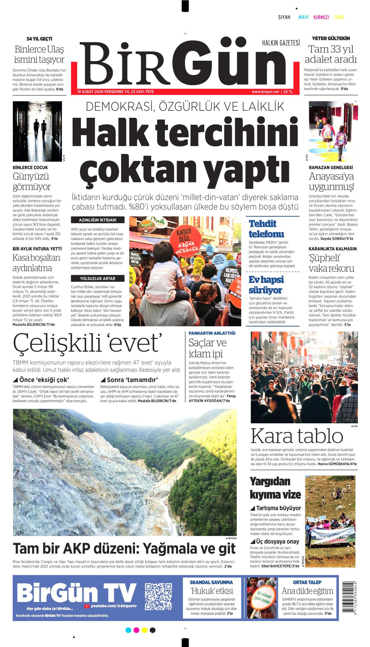 Terörsüz Türkiye'de kritik eşik gazete manşetlerinde! Peki şimdi ne olacak? İşte 19 Şubat gazete manşetleri... 16