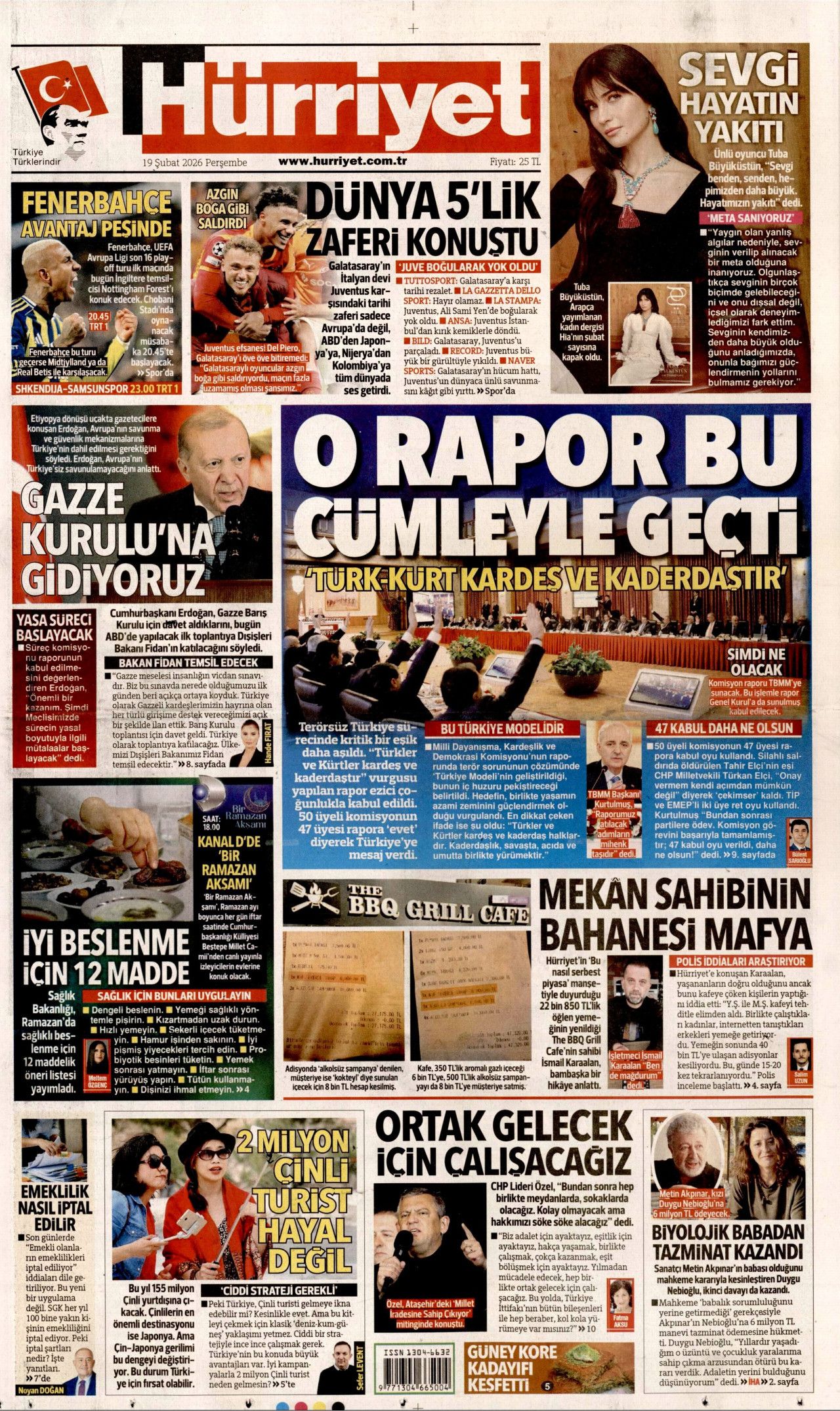Terörsüz Türkiye'de kritik eşik gazete manşetlerinde! Peki şimdi ne olacak? İşte 19 Şubat gazete manşetleri... 1