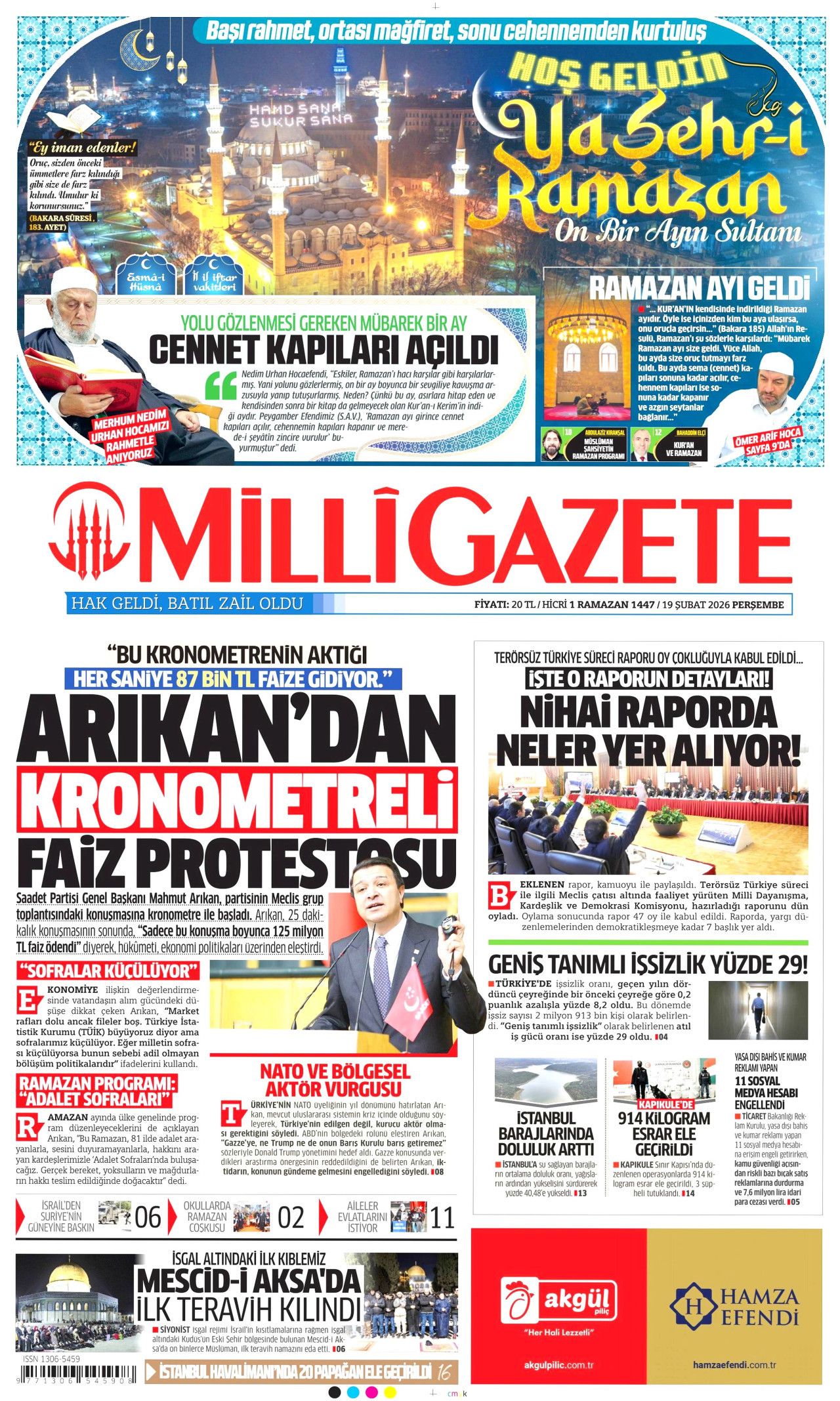Terörsüz Türkiye'de kritik eşik gazete manşetlerinde! Peki şimdi ne olacak? İşte 19 Şubat gazete manşetleri... 12