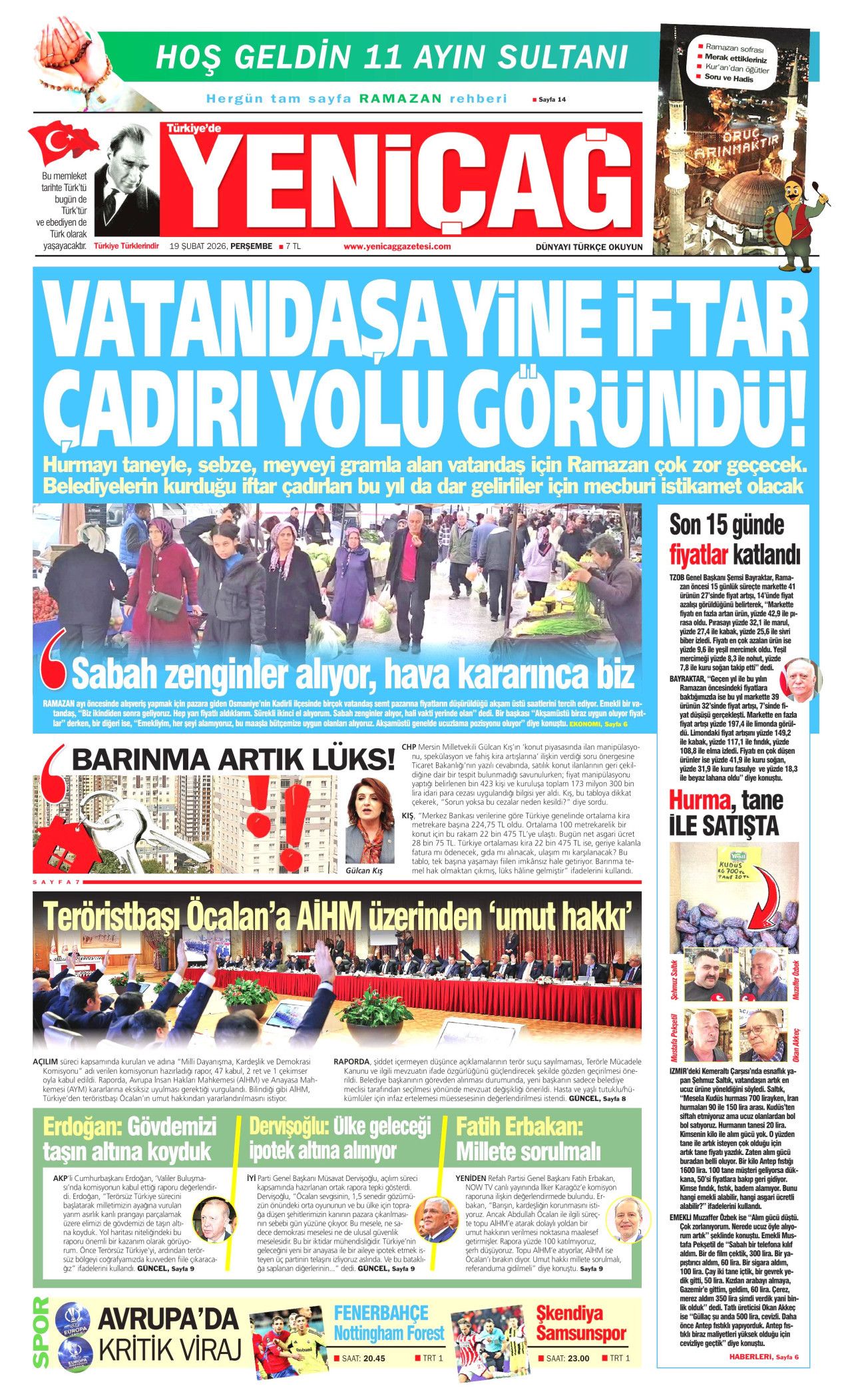 Terörsüz Türkiye'de kritik eşik gazete manşetlerinde! Peki şimdi ne olacak? İşte 19 Şubat gazete manşetleri... 13