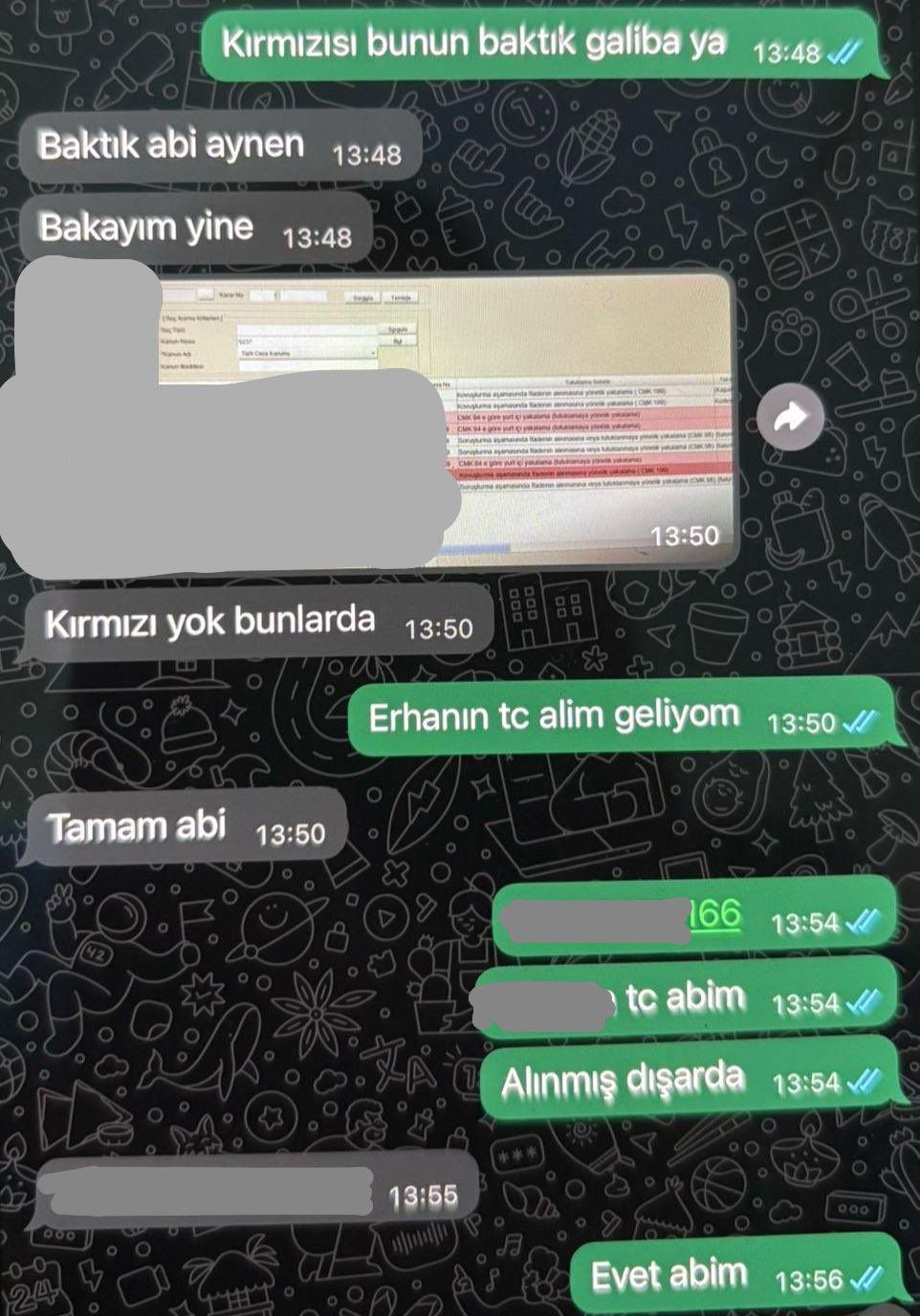 Emniyetin içindeki Casperlar yakalandı! Polislerin çete üyeleriyle WhatsApp mesajları ifşa oldu! "Ödeme tamam abi, bilgiyi gönder" 5