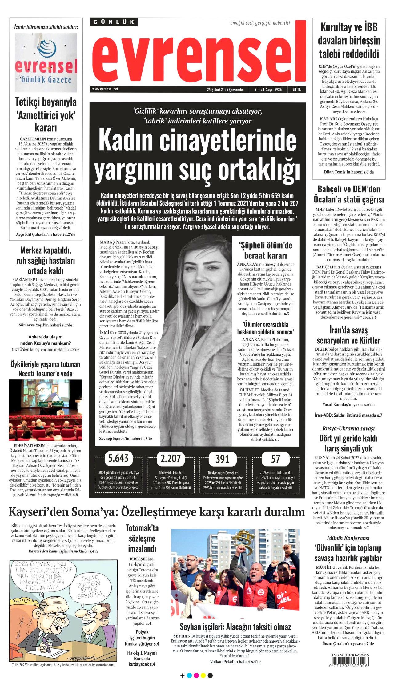 Terörsüz Türkiye'de kritik adım geldi çattı! İşte sürecin kodları... 25 Şubat Çarşamba gazete manşetleri... 16