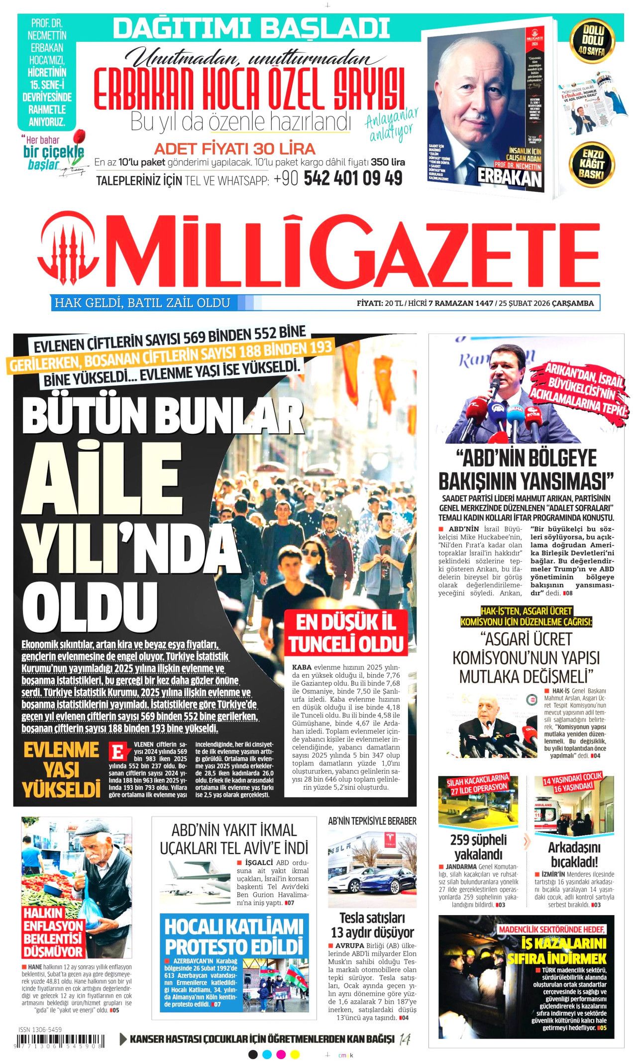 Terörsüz Türkiye'de kritik adım geldi çattı! İşte sürecin kodları... 25 Şubat Çarşamba gazete manşetleri... 13