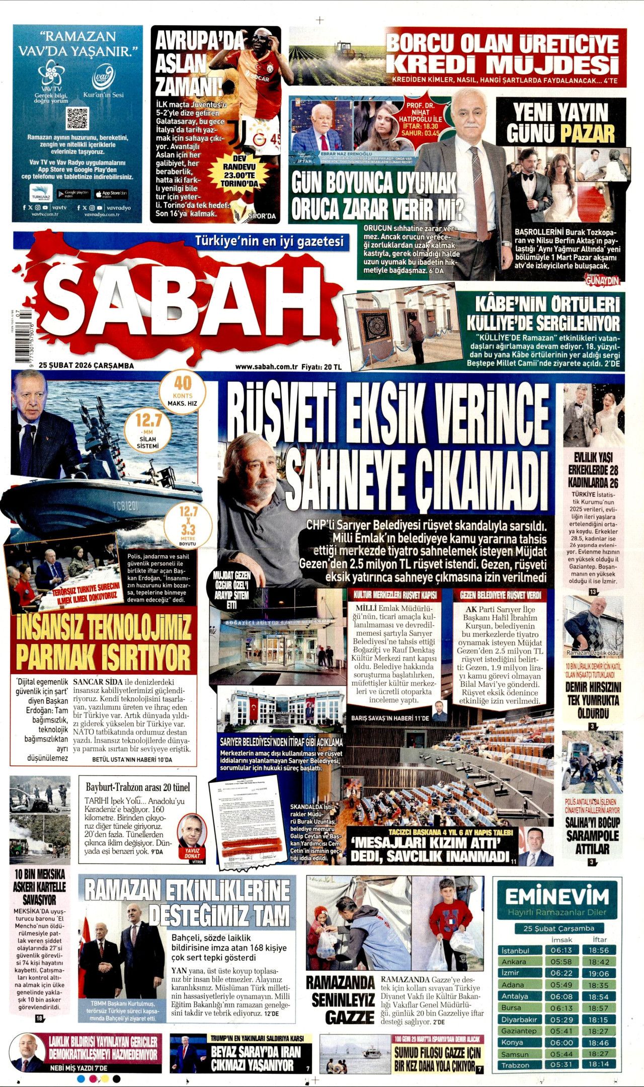 Terörsüz Türkiye'de kritik adım geldi çattı! İşte sürecin kodları... 25 Şubat Çarşamba gazete manşetleri... 3