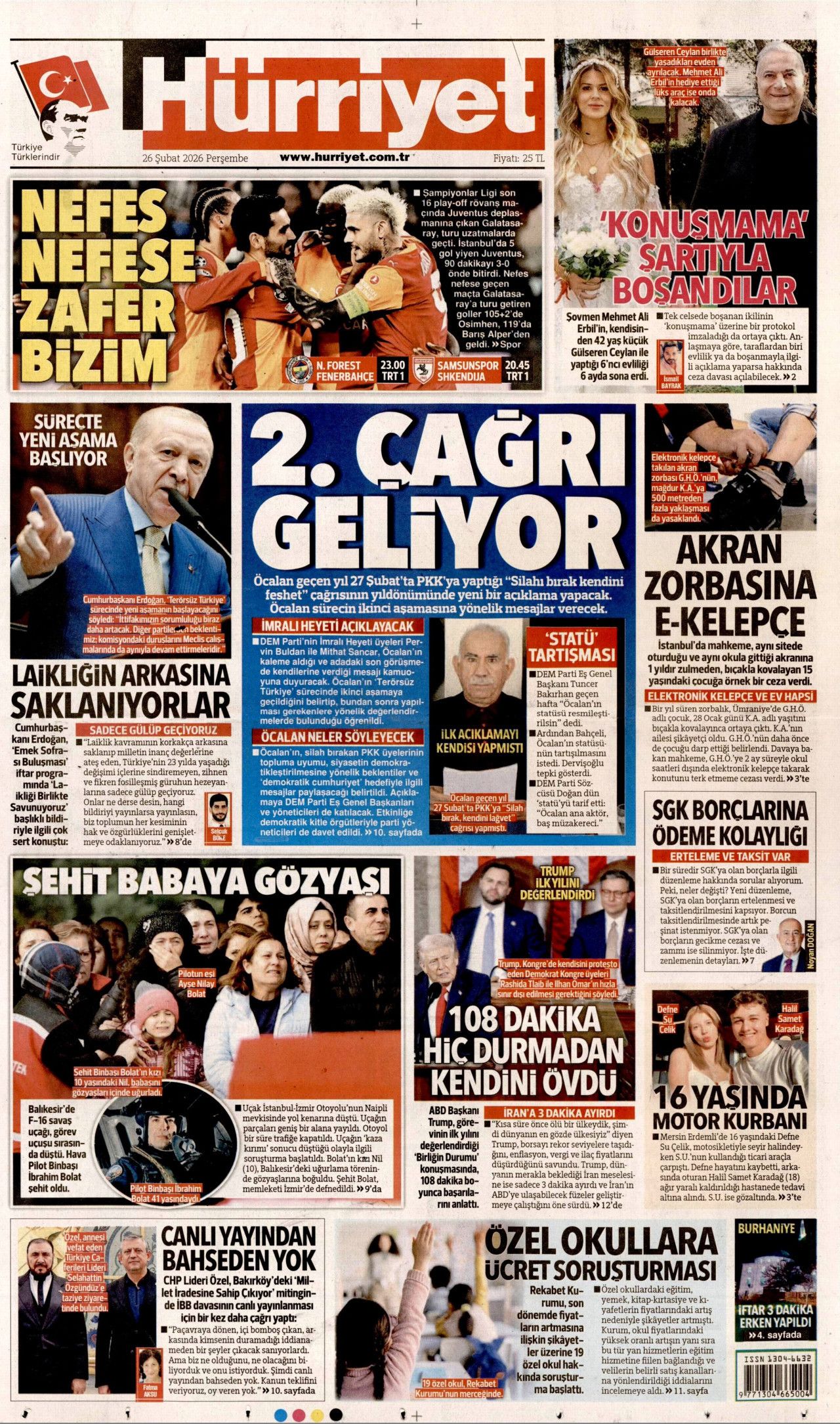 2. çağrı geliyor! Öcalan neler söyleyecek? İşte günün gazete manşetleri... 1