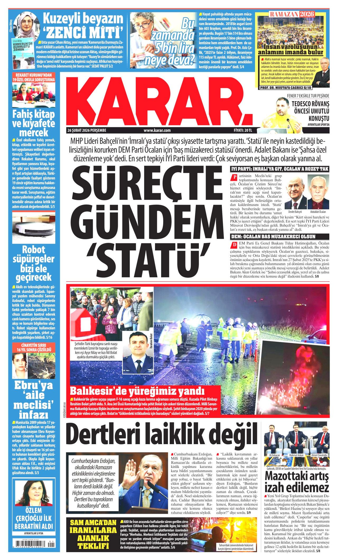2. çağrı geliyor! Öcalan neler söyleyecek? İşte günün gazete manşetleri... 6