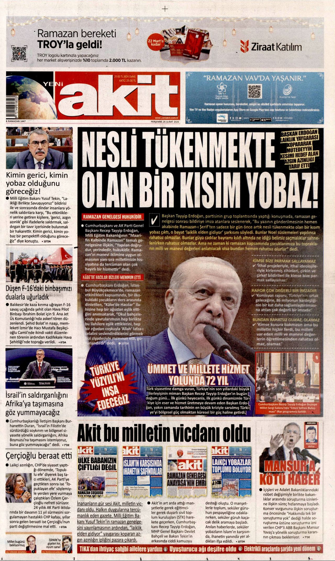 2. çağrı geliyor! Öcalan neler söyleyecek? İşte günün gazete manşetleri... 12