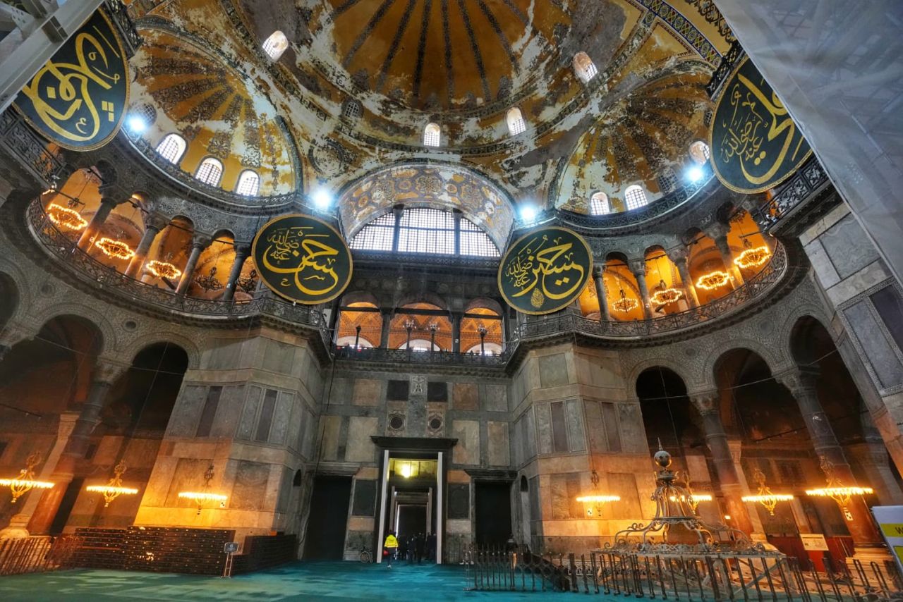 Ayasofya'da Cumhuriyet tarihinin en kapsamlı restorasyonu sürüyor 1
