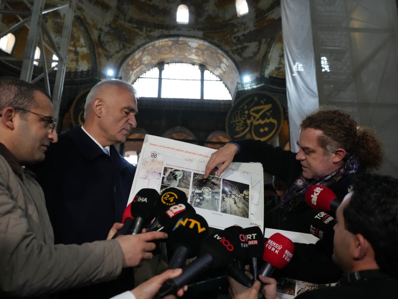 Ayasofya'da Cumhuriyet tarihinin en kapsamlı restorasyonu sürüyor 12