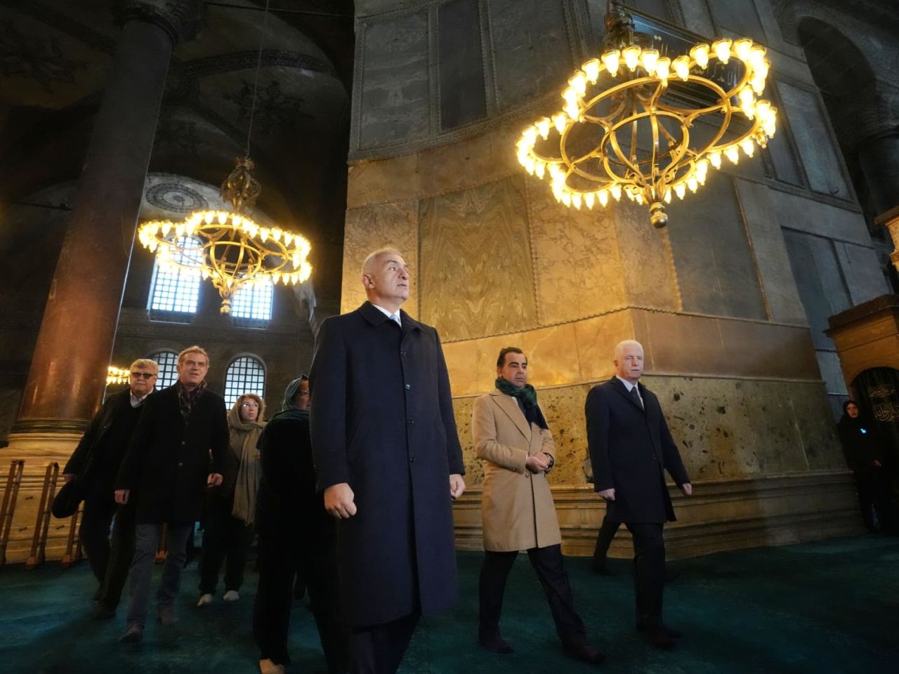 Ayasofya'da Cumhuriyet tarihinin en kapsamlı restorasyonu sürüyor 14