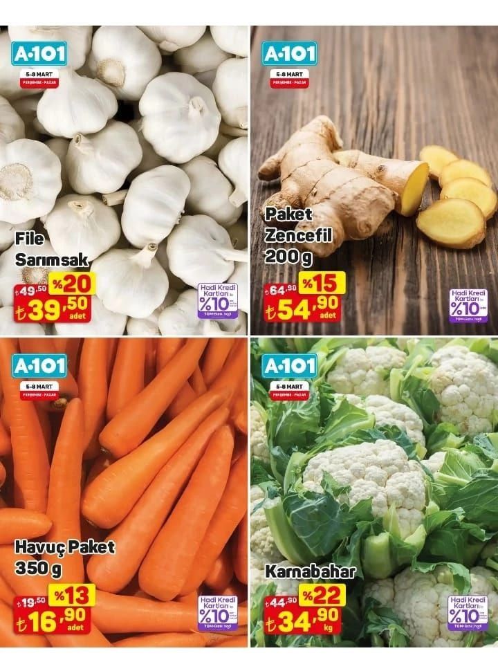 A101'de gıdada büyük indirimler! 5-8 Mart arasında geçerli 3