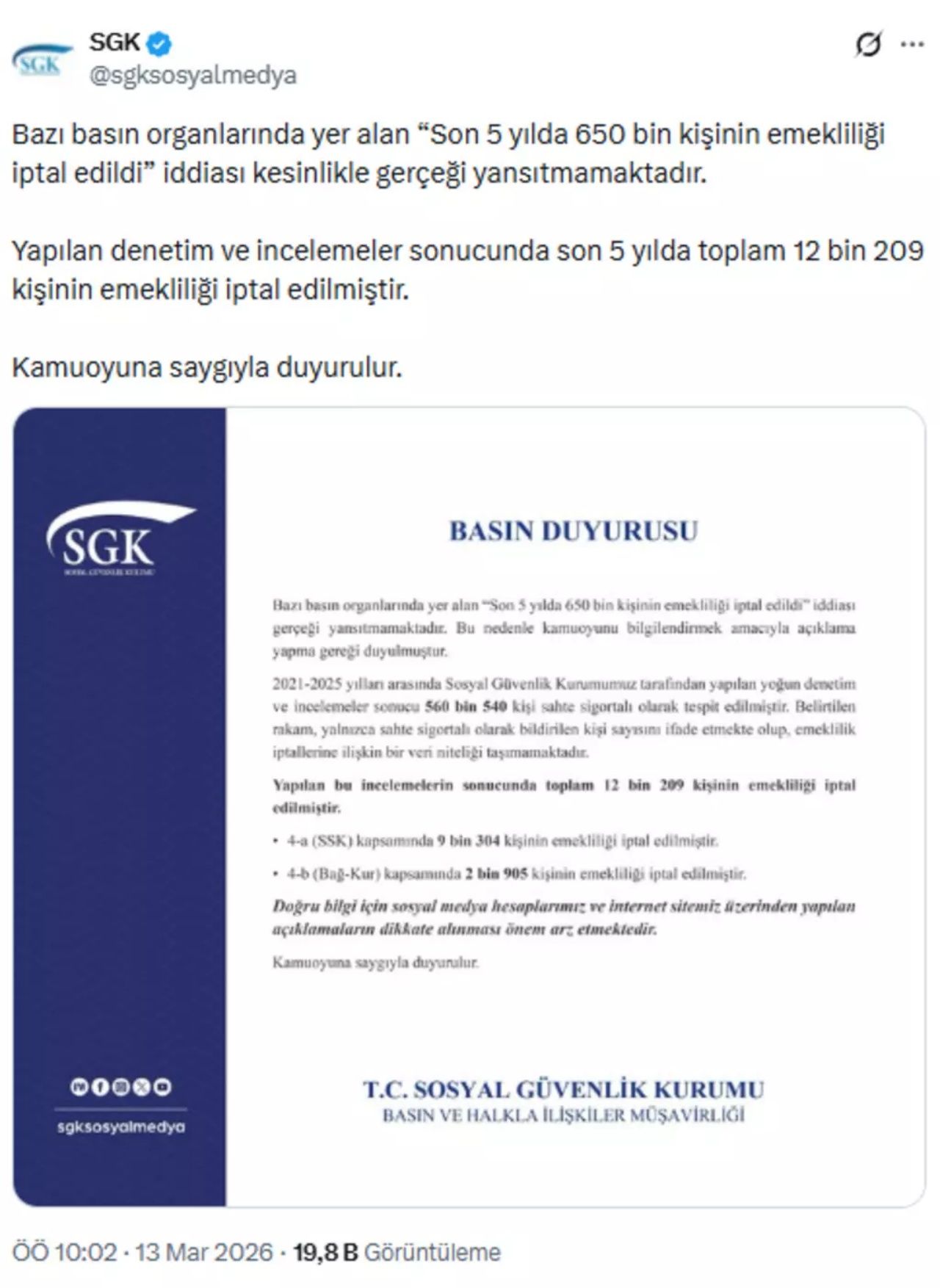 SGK'dan açıklama geldi: Binlerce kişi artık emekli maaşı alamayacak 5
