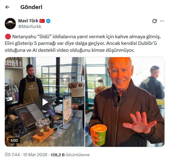 Parmaktan sonra şimdi de kahve! Netanyahu'nun "ölmedim" videosu dünyayı ikiye böldü 3