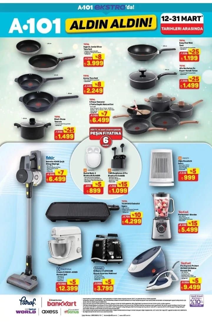 İşte A101 12-31 Mart kataloğu! 1