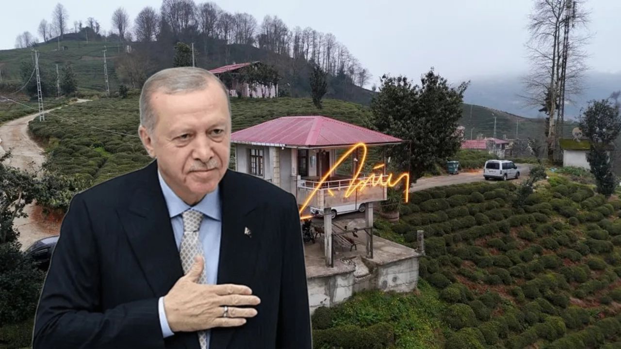 Cumhurbaşkanı Erdoğan'a baba ocağı Rize'de bayram sürprizi! 1