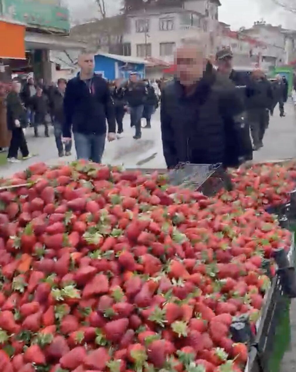 Adapazarı'nda çilek savaşı! Zabıtaya tekme tokat saldırdılar! Polis gelene kadar durmadılar... 3