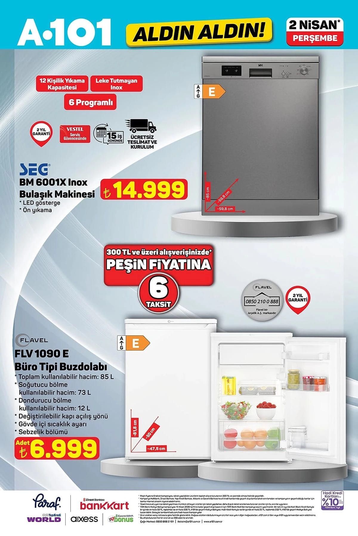 A101 2 Nisan Perşembe aktüel ürünler kataloğu yayımlandı! 2