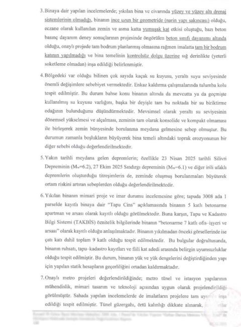 Gebze faciasında Bilim Kurulu raporu ortaya çıktı! Metro değil, dere yatağı ve çürük beton yıktı... 4