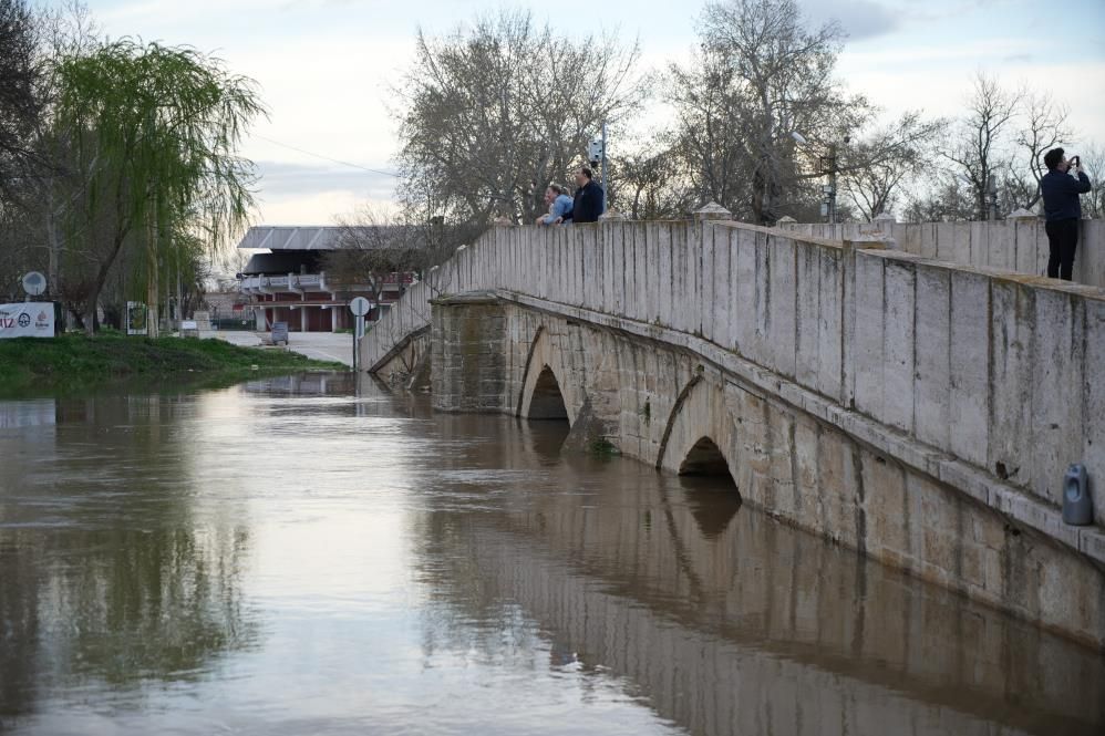 Tunca Nehri taştı, Sarayiçi havadan görüntülendi 7