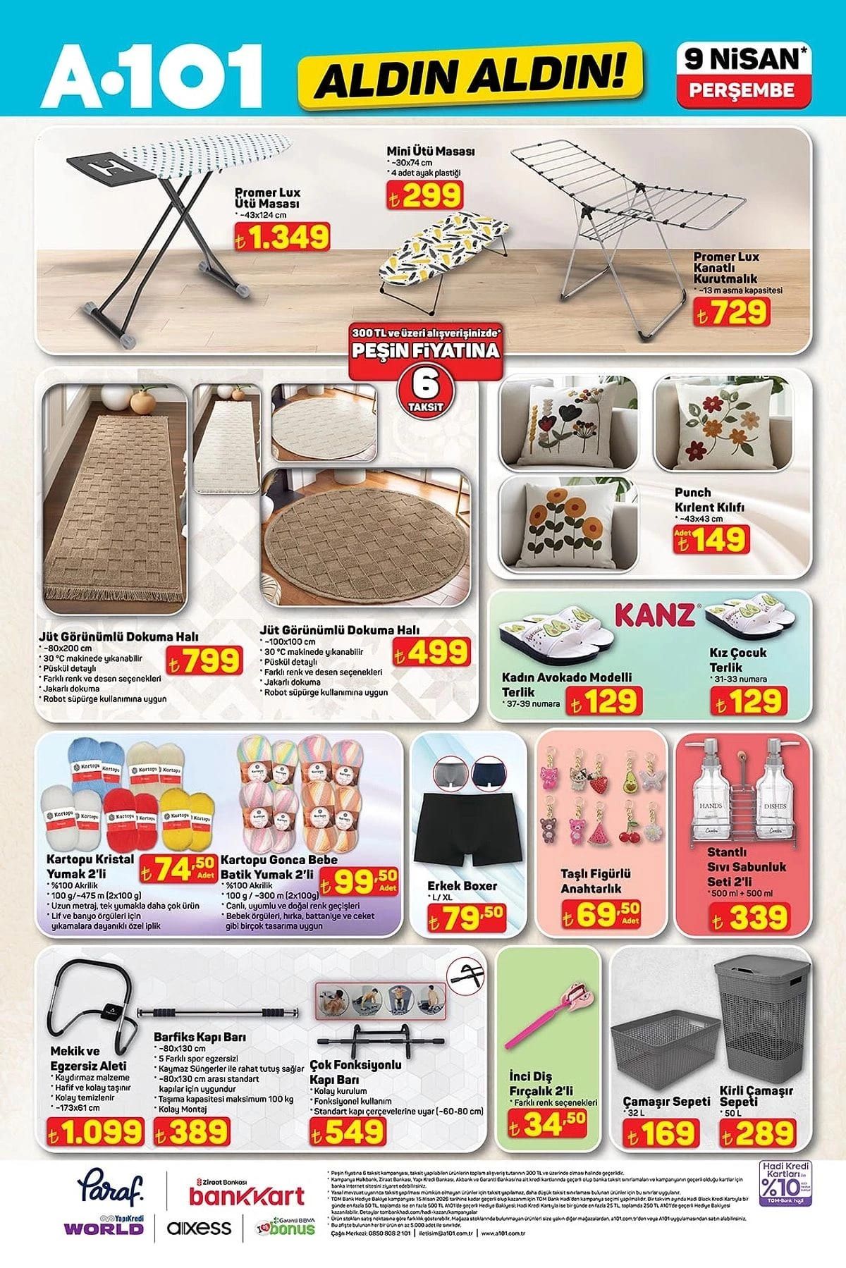 A101 9 Nisan Perşembe aktüel ürünler kataloğu yayımlandı! 10