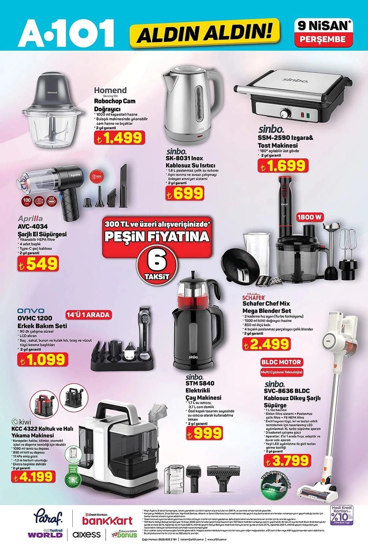 A101 9 Nisan Perşembe aktüel ürünler kataloğu yayımlandı! 4