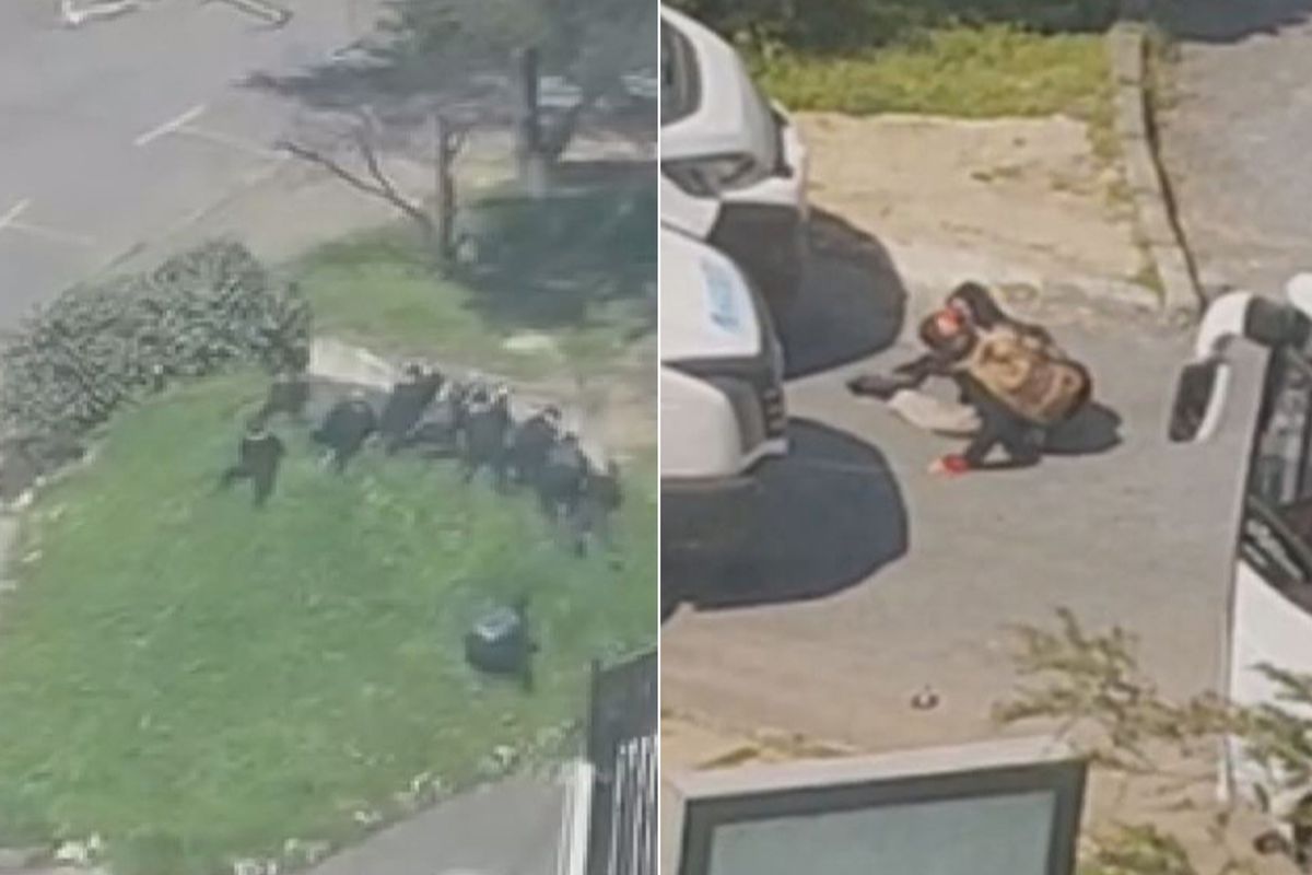 Dikkat çeken o an: Kahraman polisimiz arabanın altına yatıp teröristi işte böyle avladı! 5