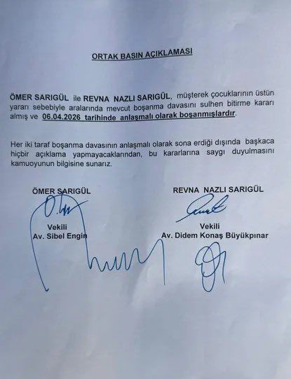 Mustafa Sarıgül'ün oğlu Ömer Sarıgül ile eşi Revna Çakır anlaşmalı olarak boşandı! Revna Çakır'ın suratı asıldı, Ömer Sarıgül neşelendi... 2
