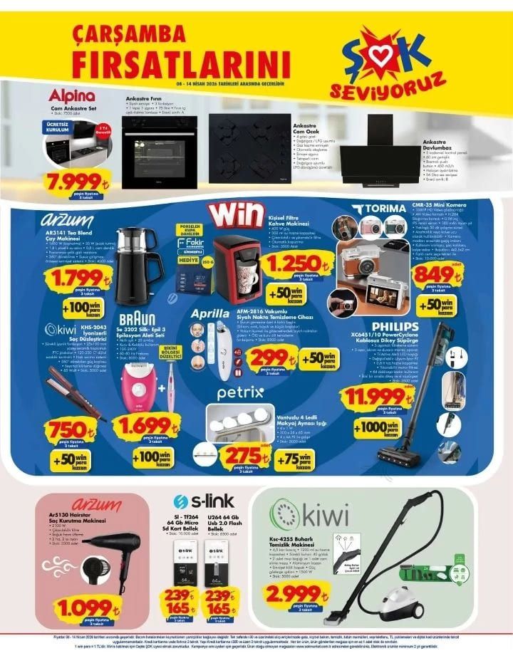 ŞOK 8 Nisan aktüel kataloğu yayımlandı! Bu Çarşamba günü ŞOK marketlerde hangi ürünler satışa çıkıyor? 1