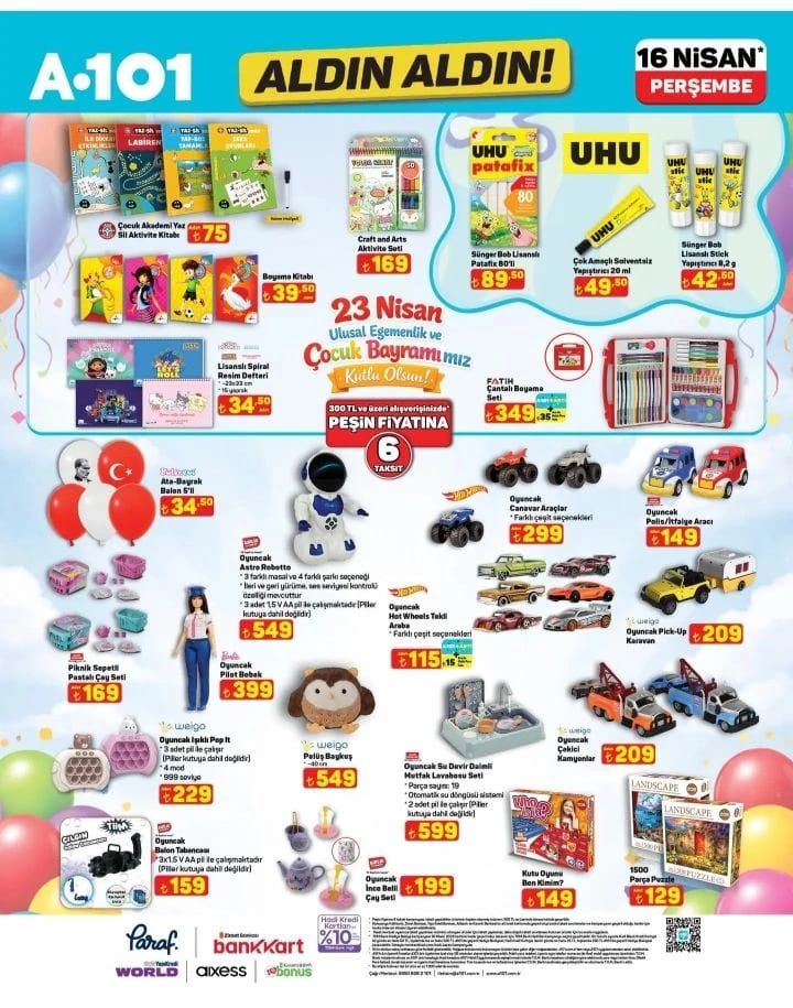 16 Nisan A101 Aldın Aldın kataloğu yayımlandı! 9