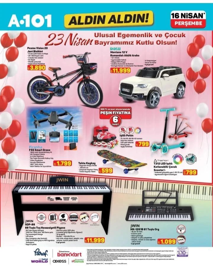 16 Nisan A101 Aldın Aldın kataloğu yayımlandı! 8